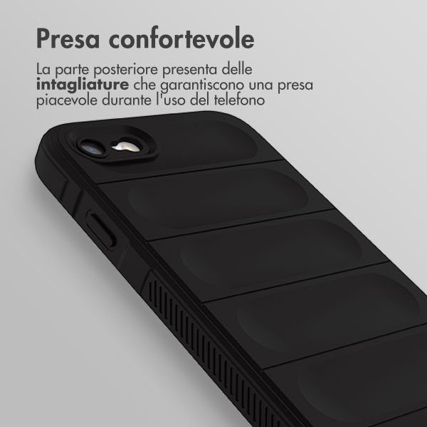 imoshion EasyGrip Backcover Apple iPhone SE (2022 / 2020) / 8 / 7 - Zwart