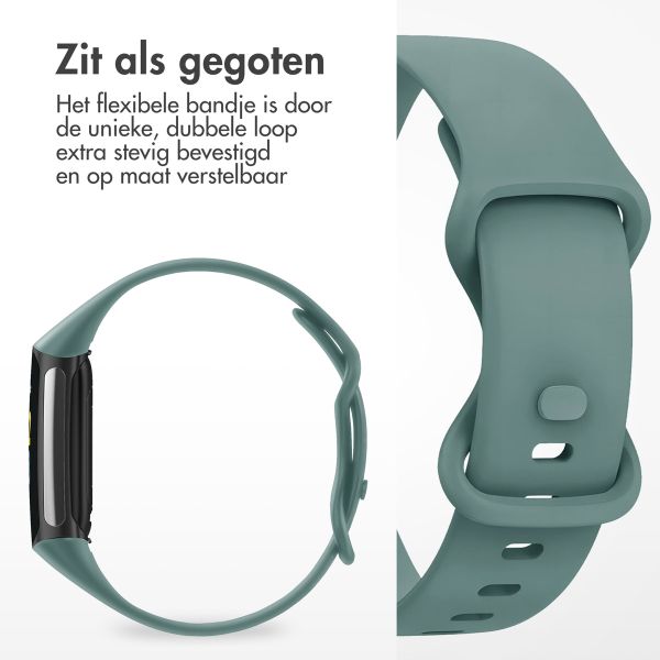 imoshion Siliconen bandje Fitbit Charge 5 / 6 - S - Olive Green