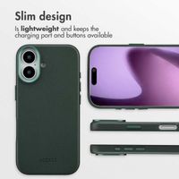 Accezz Leather Back Cover with MagSafe Apple iPhone 17 - Cedar Green