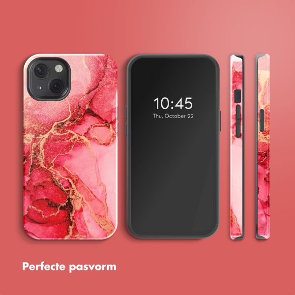 Selencia Vivid Backcover Apple iPhone 13 - Rosy Marble