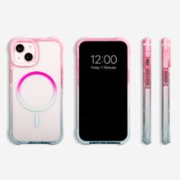 Selencia Gradient Backcover met MagSafe Apple iPhone 13 - Roze / Blauw