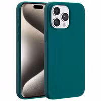 Accezz Liquid Silicone Backcover met MagSafe Apple iPhone 15 Pro Max - Forest Green