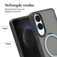 Accezz Ring Stand Backcover met MagSafe Samsung Galaxy S25 Edge - Zwart