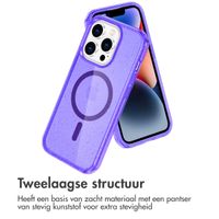 imoshion Sparkle Backcover met MagSafe Apple iPhone 14 Pro - Glitter Paars