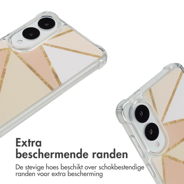 imoshion Design hoesje met koord Samsung Galaxy S25 Edge - Beige Graphic