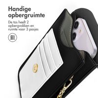 Selencia Telefoontasje Crossbody Elegance - Kunstleer - Zwart