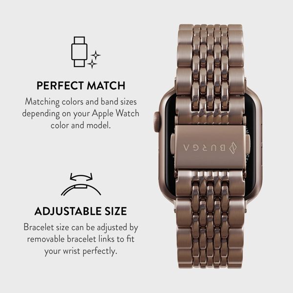 Burga Steel strap Apple Watch | 38/40/41/42 mm - Rose Gold