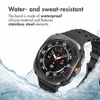 imoshion Ocean Silicone Band Samsung Galaxy Watch Ultra 2 (2026) / Ultra (2024/2025) - Black