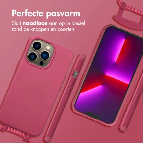 imoshion Color Backcover met afneembaar koord MagSafe Apple iPhone 13 Pro - Raspberry
