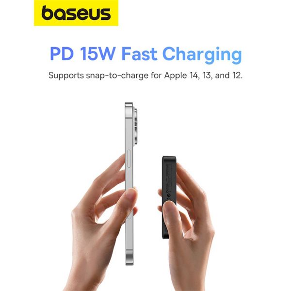 Baseus MagPro | 5.000 mAh powerbank - 20 watt - Zwart