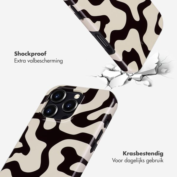 Selencia Vivid Backcover met MagSafe Apple iPhone 16 Pro - Art Wave Black