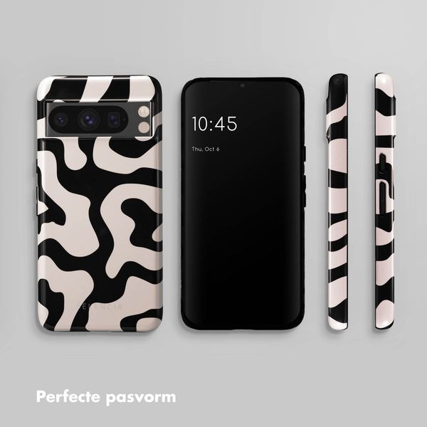 Selencia Vivid Tough Backcover Google Pixel 8 Pro - Art Wave Black