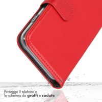 Selencia Echt Leren Bookcase Google Pixel 7 Pro - Rood