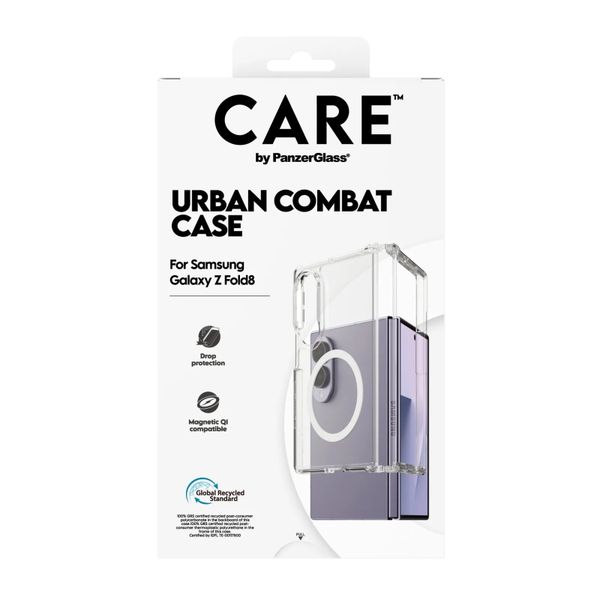 CARE by PanzerGlass Urban Combat Case Samsung Galaxy Z Fold 8 - Transparant