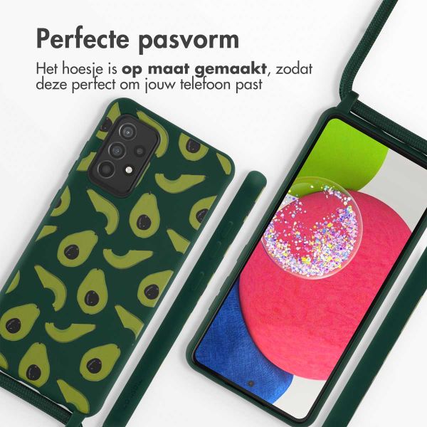 imoshion Siliconen design hoesje met koord Samsung Galaxy A52(s) (5G/4G) - Avocado Green