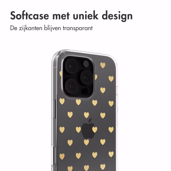 imoshion Design hoesje Apple iPhone 16 Pro - Golden Hearts