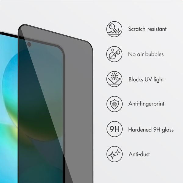 Accezz Privacy Tempered Glass Screen Protector + Applicator Samsung Galaxy A37 (5G)