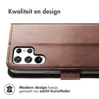 imoshion Luxe Bookcase Samsung Galaxy S22 Ultra - Donkerbruin