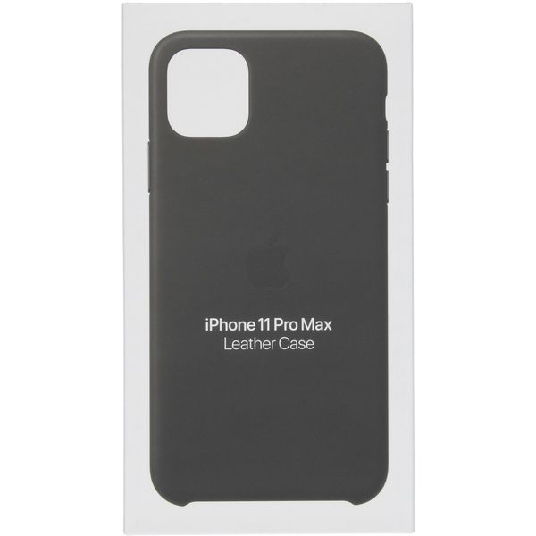 Apple Leather Backcover Apple iPhone 11 Pro Max - Black