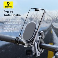 Baseus PrimeTrip 2-in-1 Telefoonhouder fiets/motor/scooter - Ring Stand - Magnetisch - Universeel - Cosmic Black