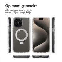 Accezz Ring Stand Backcover met MagSafe Apple iPhone 15 Pro Max - Transparant