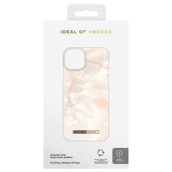 iDeal of Sweden Fashion Backcover MagSafe Apple iPhone 15 Plus - Rose Pearl Marble