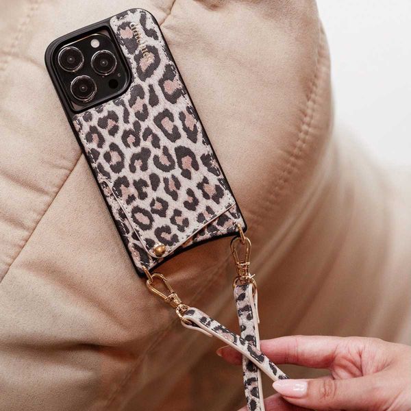 Dutchies Backcover met pashouder Apple iPhone 15 Pro - Leo