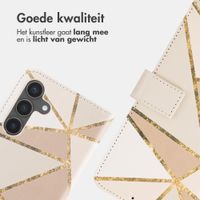 imoshion Design Bookcase Samsung Galaxy S24 - Beige Graphic