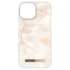 iDeal of Sweden Fashion Backcover Apple iPhone 15 - Rose Pearl Marble