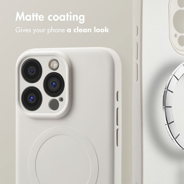 imoshion Colour Back Cover with MagSafe Apple iPhone 15 Pro Max - Beige