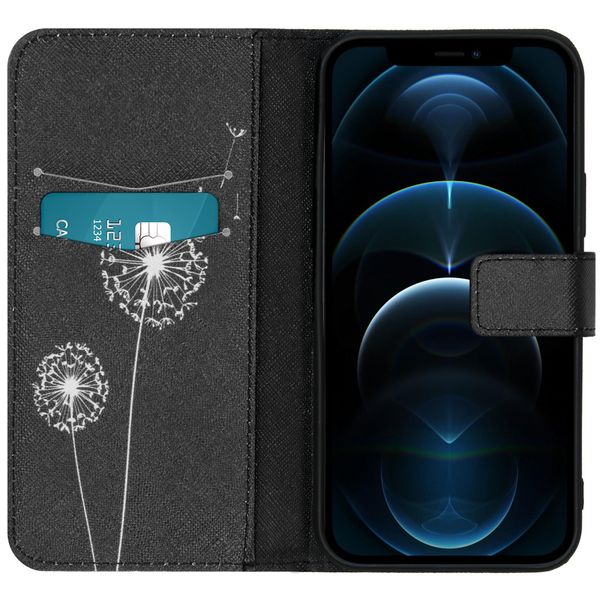 imoshion Design Softcase Bookcase iPhone 12 (Pro) - Dandelion