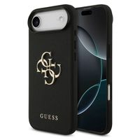Guess Big 4G Logo Backcover Grained Apple iPhone Air - Zwart