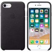 Apple Leather Backcover Apple iPhone SE (2022 / 2020) / 8 / 7 - Black