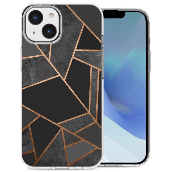 imoshion Design hoesje iPhone 14 - Grafisch Koper / Zwart