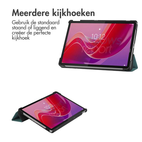 imoshion Trifold Bookcase Lenovo Tab M11 - Donkergroen