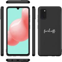 imoshion Design hoesje Samsung Galaxy A41 - Fuck Off - Zwart