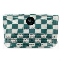 Selencia Zaya Tote Bag - Teddy Laptoptas 16 inch - Checkered Green