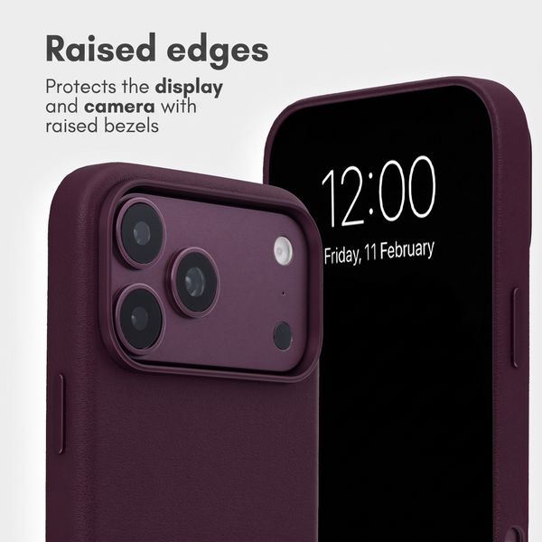 Accezz 2-in-1 Leather Bookcase with MagSafe Apple iPhone 18 Pro Max / 17 Pro Max - Heath Purple