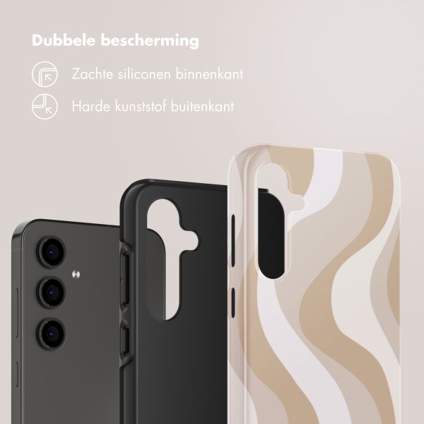 Selencia Vivid Backcover Samsung Galaxy S24 FE - Desert Waves Beige