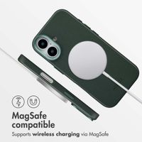 Accezz Leather Back Cover with MagSafe Apple iPhone 17 - Cedar Green