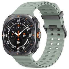 imoshion Ocean Strap Siliconen Samsung Galaxy Watch Ultra (2024/2025) - Grayish Green