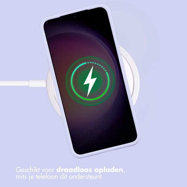 Accezz Liquid Silicone Backcover Samsung Galaxy S23 - Paars