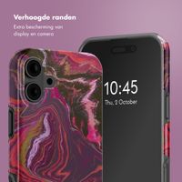 Selencia Vivid Backcover met MagSafe Apple iPhone 16 - Marble Purple