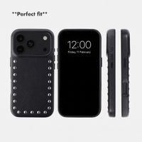 Selencia Studs Case with MagSafe Apple iPhone 18 Pro Max / 17 Pro Max - Velvet Black