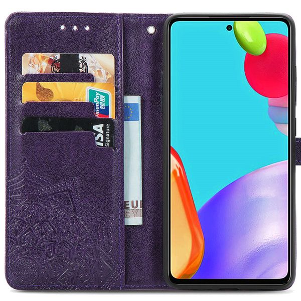 imoshion Mandala Bookcase Samsung Galaxy A72 - Paars