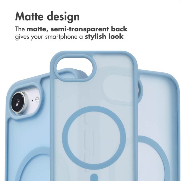 imoshion Colour Guard Back Cover with MagSafe Apple iPhone 17e / 16e - Light blue