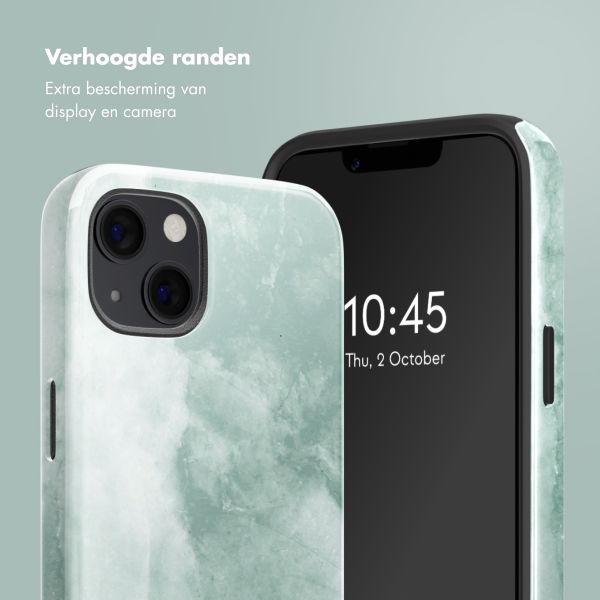 Selencia Vivid Backcover met MagSafe Apple iPhone 13 - Marble Grayed Jade