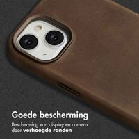 Accezz Vintage Leather Magsafe Backcover Apple iPhone 14 - Rustic Brown