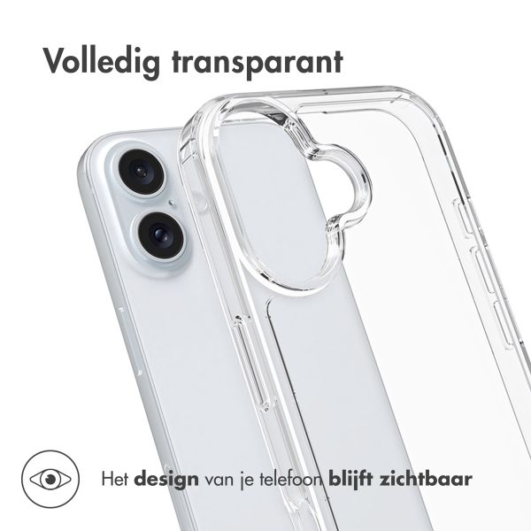 Accezz Xtreme Impact Backcover Apple iPhone 16 - Transparant