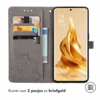 imoshion Mandala Bookcase Oppo Reno 9 / Reno 9 Pro (5G)  - Grijs